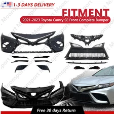 13PCS Front Complete Bumper Grille Assembly Kit For 2021-2023 Toyota Camry SE