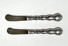 2 Reed & Barton Sterling Silver Tara Pattern Paddle Butter Knife No Monogram