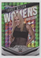 2025 Topps Chrome WWE Neon Green Geometric Refractor /75 Torrie Wilson #WD-TOR