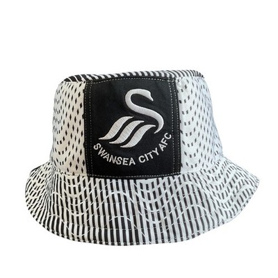 SWANSEA CITY FC Bucket Hat made from Upcycled Official Joma Zipped Tracky Jacket
