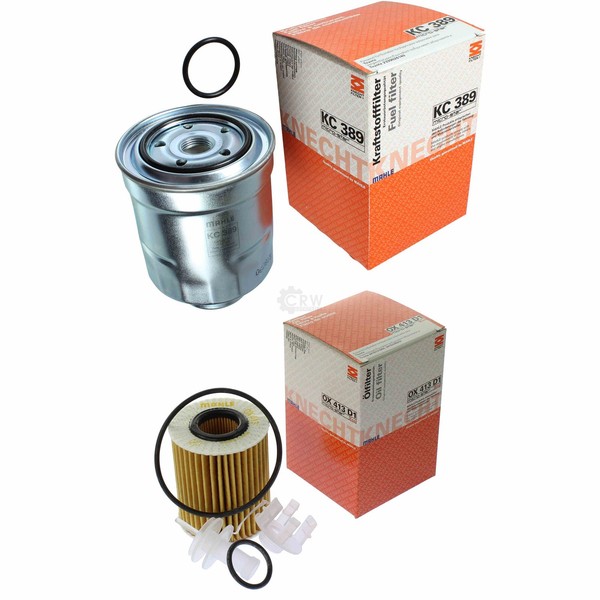 Mahle / Knecht Set Filterpaket Kraftstofffilter KC 389 ÖLfilter OX 413D1-image