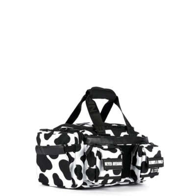 20L Mini Duffle Bag Black White Cow | eBay
