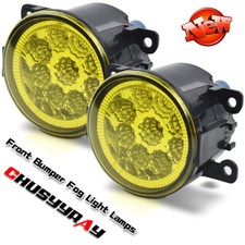 Pair yellow LED Fog Light Bumper Driving Lamp for Subaru Impreza 2020 2021-2024