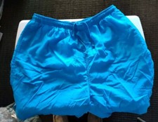 Towncraft Men's Sz L Aqua Blue Drawstring Swim Trunks