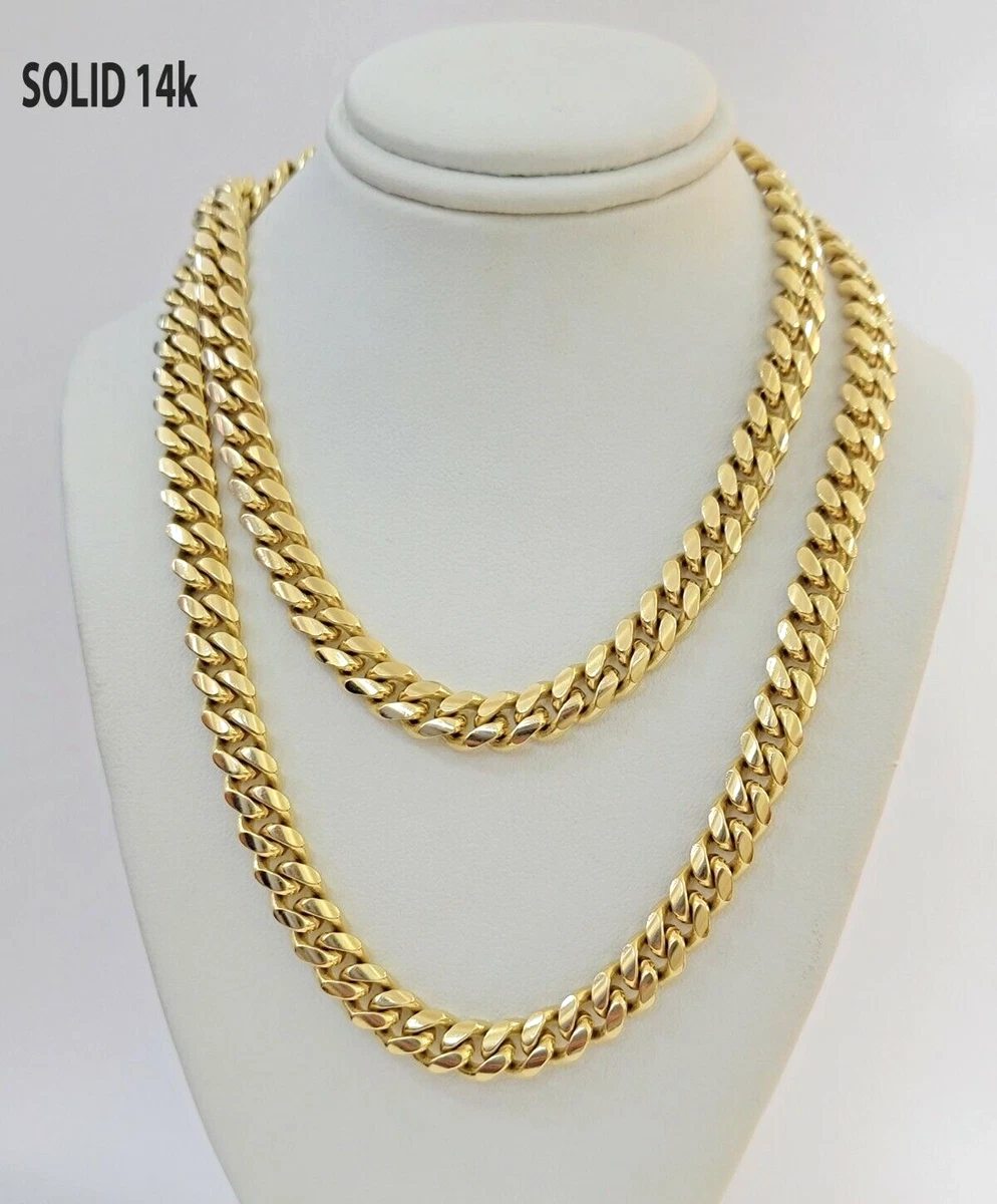 Solid 14kt gold chain sale