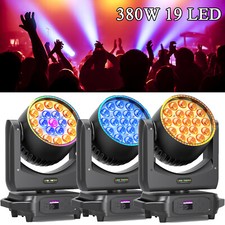 19 LED Zoom Moving Head Light Beam Stage Lighting RGBW DMX Disco Party DJ Show