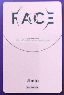 BTS JIMIN Solo Album FACE Lucky Draw Official Random Trading