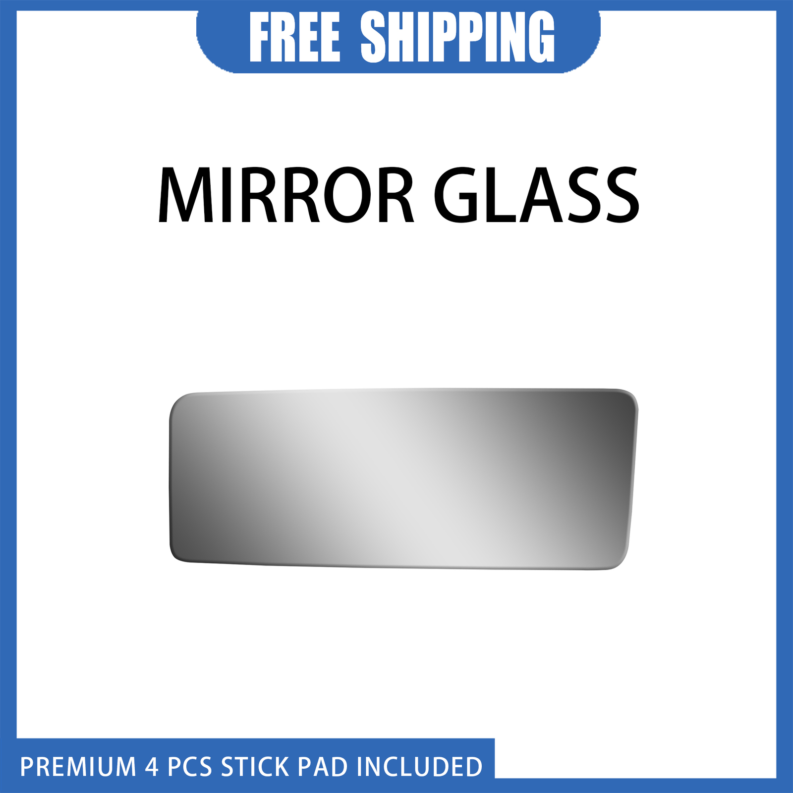 2006-08 Lincoln Mark LT Left Side Convex Adhesive Mirror Glass Replacement