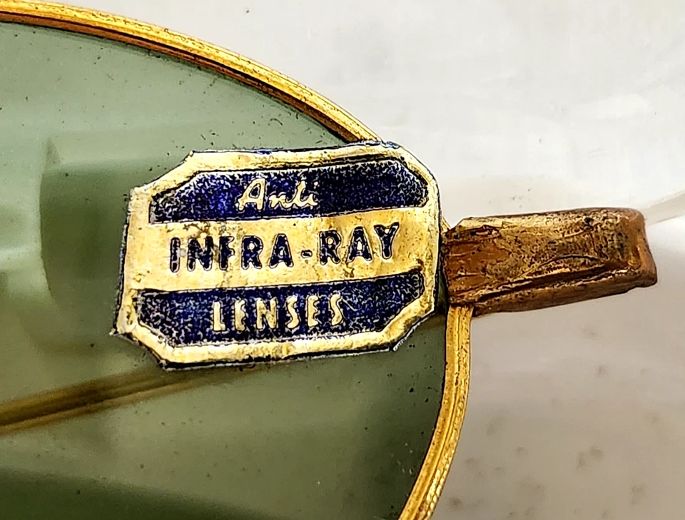 RARO 1950 Mujer RayBan Bausch & Lomb Oro y Rosa Gafas de Sol Ovaladas Foto 3 de 4