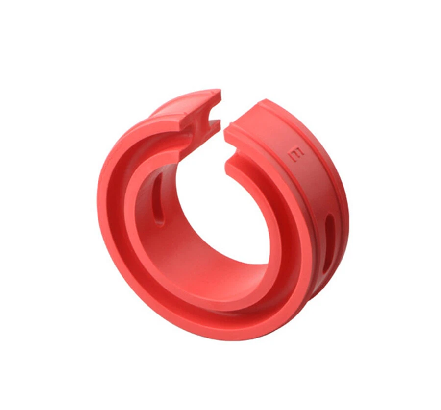 Car Modified Shock Absorber Coil Spring Power Cushion Buffer Red Rubber Type E - Image 3 of 4