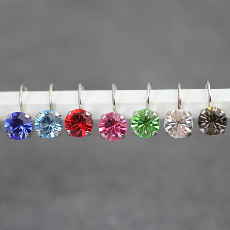 Elegante Swarovski Kristal Hängeohrringe,Tropfen Ohrringe, Edle Kristall Ohrhäng - Bild 4 von 4