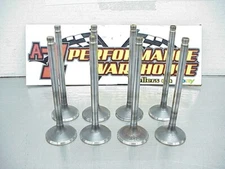8 Stainless Steel Exhaust Valves 8 MM  - 4.910" Long-1.550" Bead Groove Manley