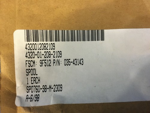 Parker Hannifin 035-43143 Spool NSN:4320-01-208-2109 - Picture 2 of 6