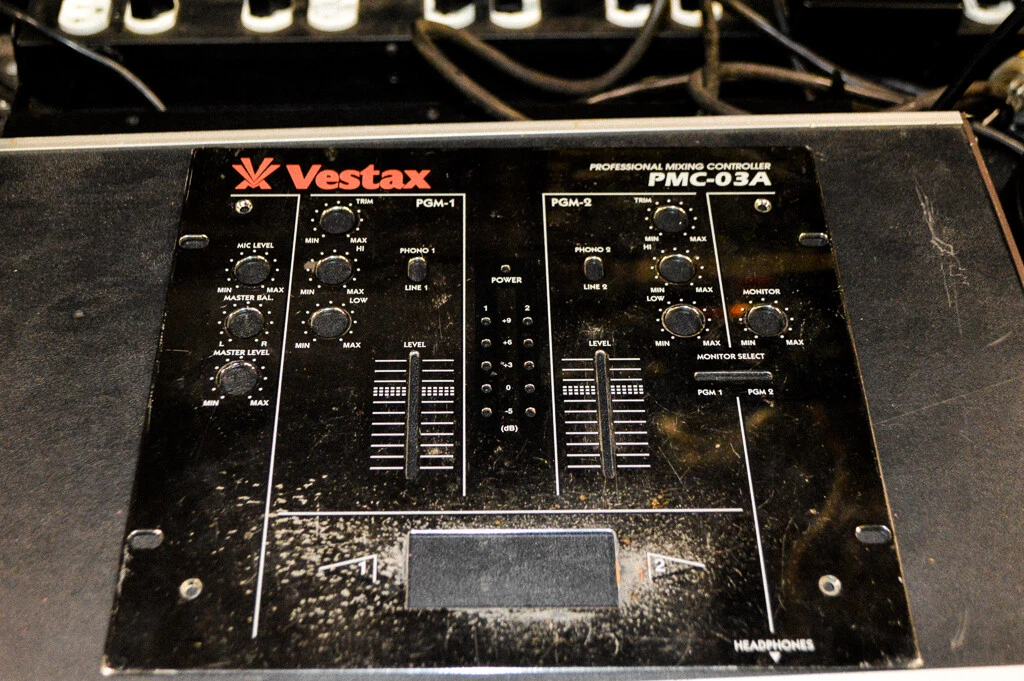 OEM Vestax PMC-03A Scratch Mixer Faceplate Used