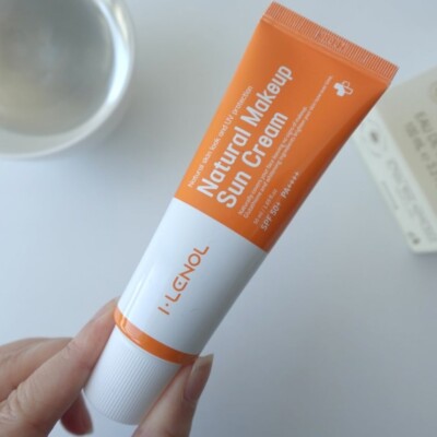 ILENOL Natural Makeup Sun Cream 1.0 #Light Beige 50ml Brightening Cream NEU