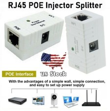 Passive POE Injector for IP Camera Netwrok AP Device 5V- 52V RJ45 DC plug lot