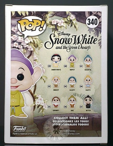 ¡Funko Pop + Protector! Disney #340 Blancanieves - Dopey ***Como nuevo*** - Imagen 5 de 12