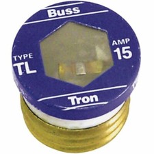5-3/pk -Bussmann 30A BP/SL Medium Duty Time-Delay Plug Fuse. Model: BP/SL-30