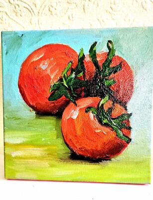 Ölgemälde auf Leinwand handbemalte Tomaten