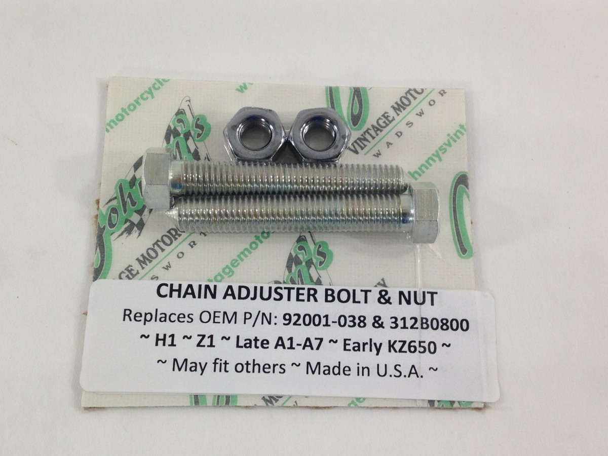 さとっち③ Kawasaki CHAIN ADJUSTER BOLTS AND NUTS Z1 900 H1 500 | eBay