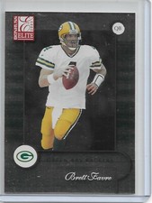 2001 Donruss Elite Football Brett Favre Card # 35 Green Bay Packers