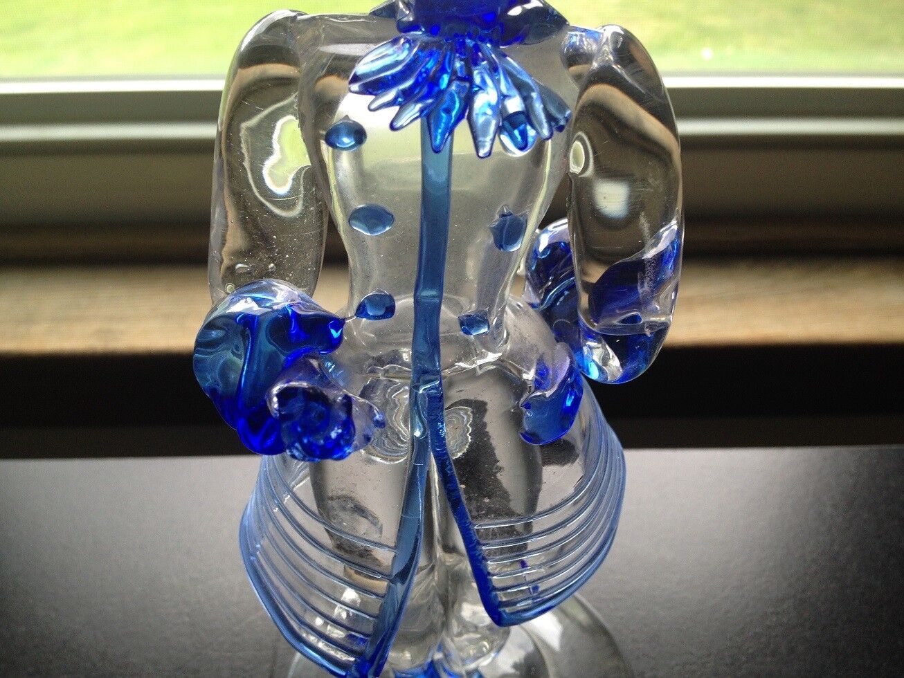 Nice Martinuzzi Italian Art Glass Clear Blue Figure Popularna, prawdziwa gwarancja