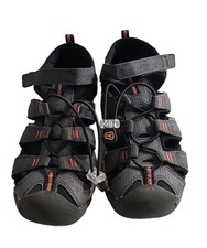 Keen Newport H2 Hiking Sandals Shoes Big Kid Youth 4 Gray Red