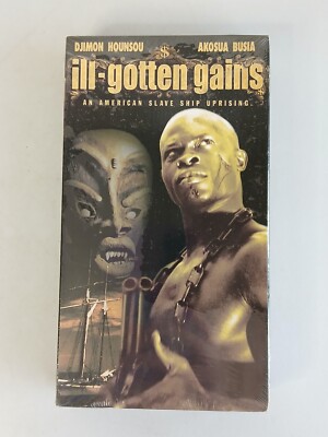 ILL-GOTTEN GAINS: An American Slave Ship Uprising VHS (1999) Djimon Hounsou NEW