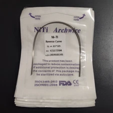 Dental Orthodontic Reverse Curve Arch Wires Super Elastic Niti Rectangular Wires