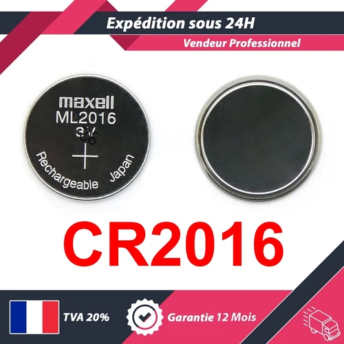 PILE CMOS BIOS TYPE ML2016 de marque MAXELL CR2016