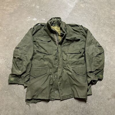 vintage　M65 Vintage Alpha Industries M-65 Field Coat Mens Large Military