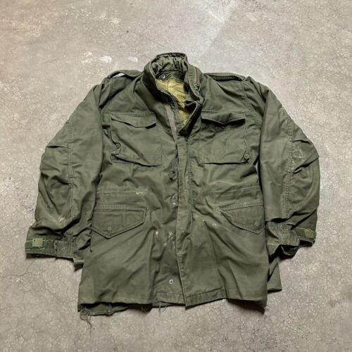 Vintage M65 Military Jacket Men’s S Long Field Alpha Industries OG-107 - Picture 9 of 9