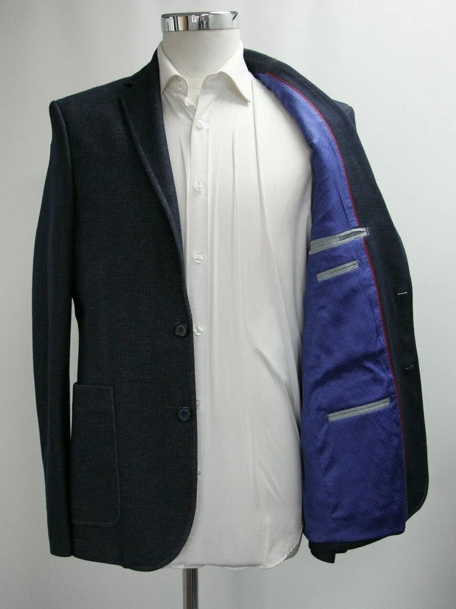 Men s 17 Co. Navy Blue Blazer 40R Ref 6748 eBay