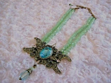 HEIDI DAUS "To The Moon, Heidi !" Crescent Moon Necklace (Orig.$239.)-LAST ONE!