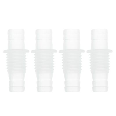 4 Pcs 7/16'' to 15/32'' Hose ID M15 Male Thread Thru-Bulk Bulkhead Fitting