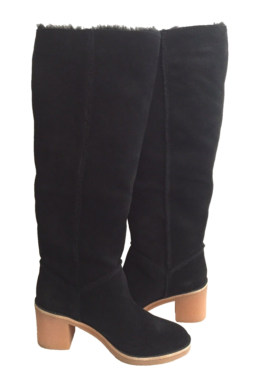 UGG CLASSIC TALL KASEN TALL BLACK SUEDE BOOT US EU UK