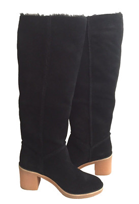 UGG CLASSIC TALL KASEN TALL BLACK SUEDE BOOT US EU UK