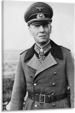 Wall Prints Portrait of World War II German General Erwin Rommel Vintage Posters