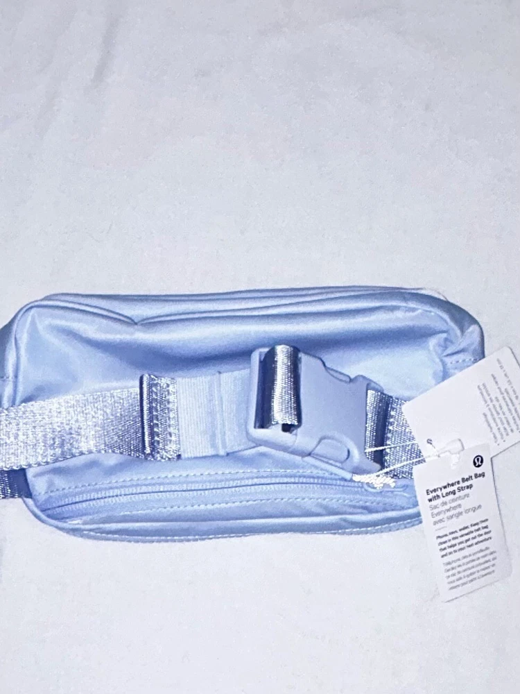 Lululemon Everywhere Belt Bag 1L Blue Windmill with Extra Long 10 Foot Strap NWT