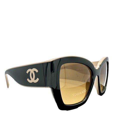 Authentic Chanel CH5210Q Oversized Brown Sunglasses With Chanel