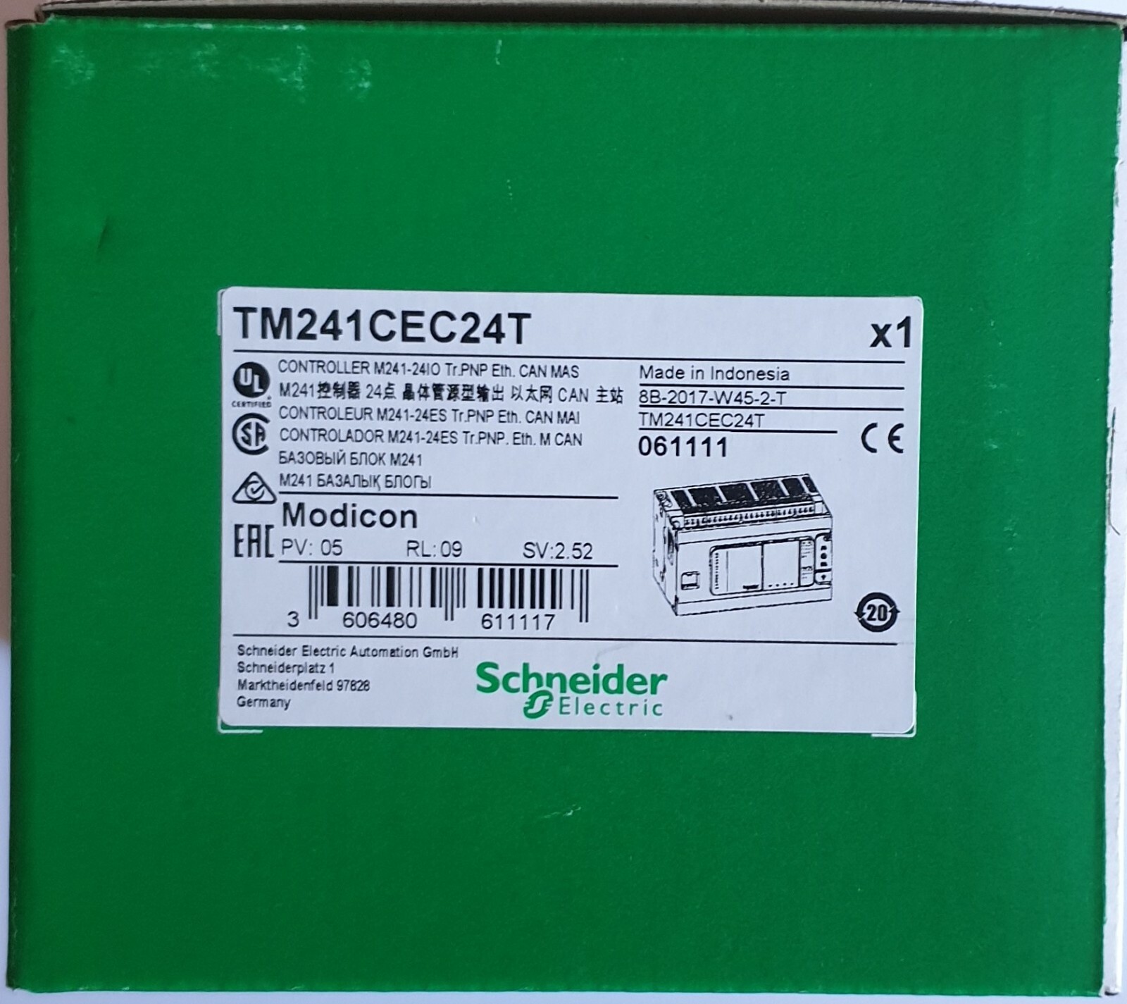 TM241CEC24T Schneider Electric Modicon Telemecanique Controller PLC