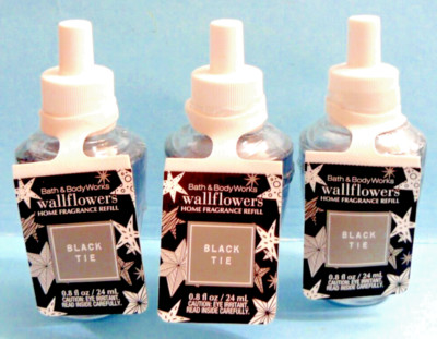 Bath & Body Works Wallflower ''BLACK TIE'' refills x3