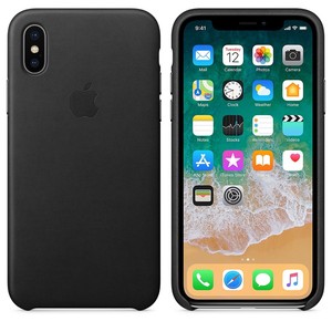 iphone x leder case original schwarz