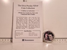 (L1074) 2006 Liberty Dollar 1oz 0.999 Silver Eagle - Elvis ~ I Want you, I Ne.. 44.99 per troy oz