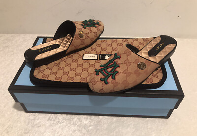 NIB Gucci x LA Dodgers GG Supreme Flamel Mule 36EU/6US  display picture 3