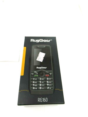 RugGear RG160 Light Black Keypad Phone GPS WiFi Android Cell Phone *NEW*