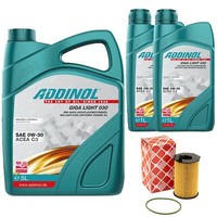 MotoröL Set Addinol 0W-30 Giga Light 7 Liter + ÖLfilter FüR Audi A5 A6 Porsche