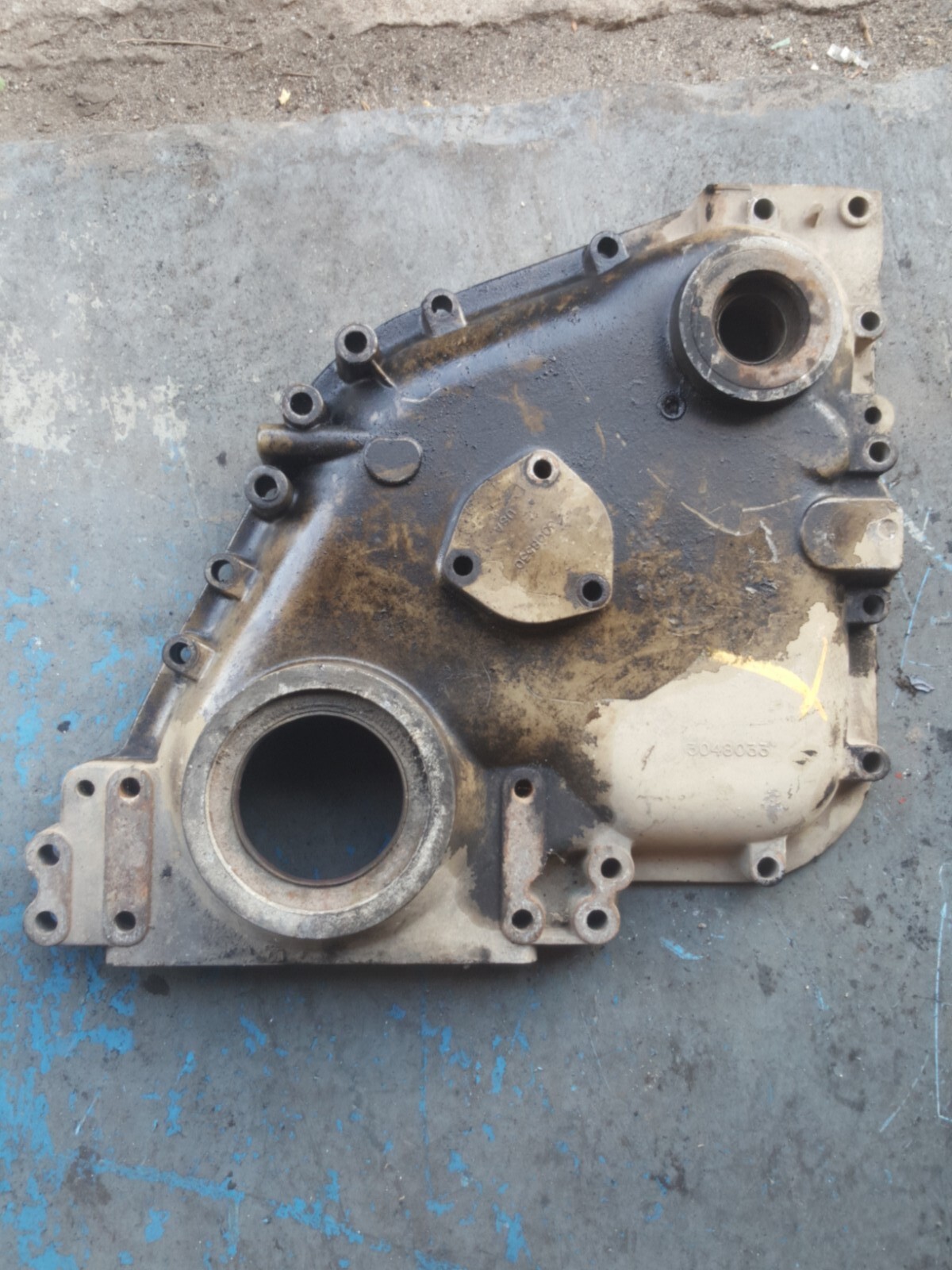 Cummins front cover Big Cam 3048033 With 150002 Cam Thrust Support 