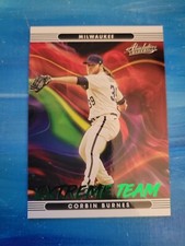 2022 Panini Absolute Extreme Team Green Parallel Corbin Burnes - Brewers