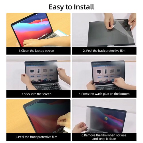 2022 Version Reusable Magnetic Film Ultra-thin Screen Film Easy Installatio CEL - Photo 4 sur 12